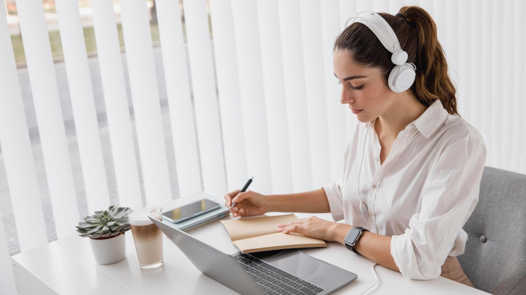 Creative brainstorming session with project materials